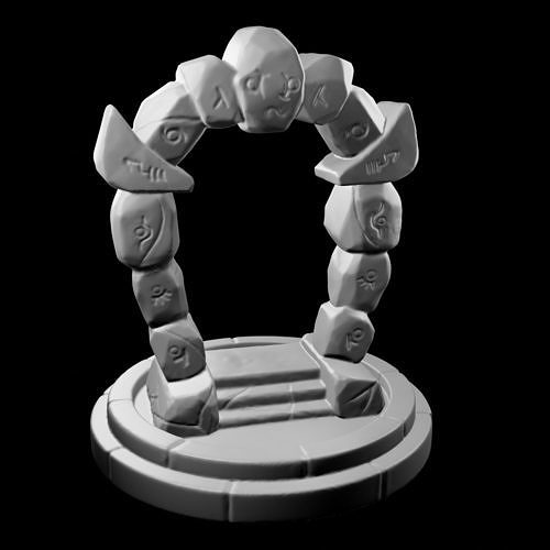 Fantasy portal  Free 3D print model