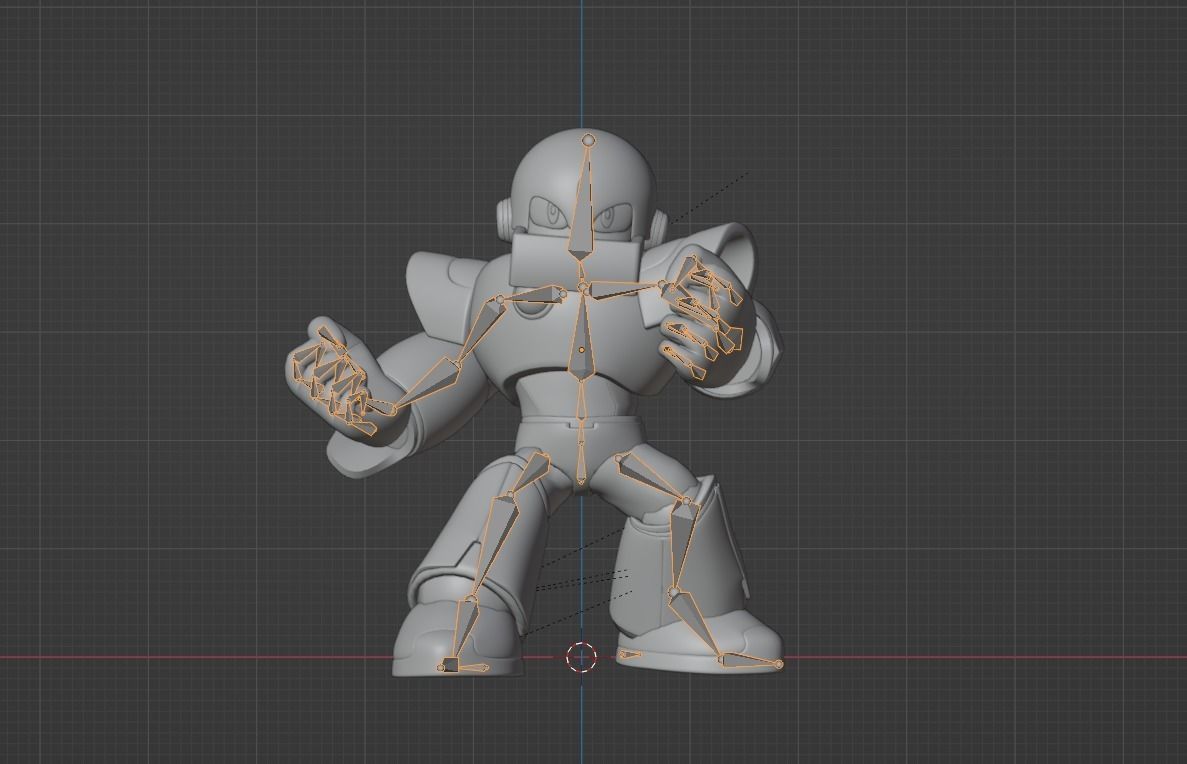 Gutsman - Megaman Powered up 3D model_13