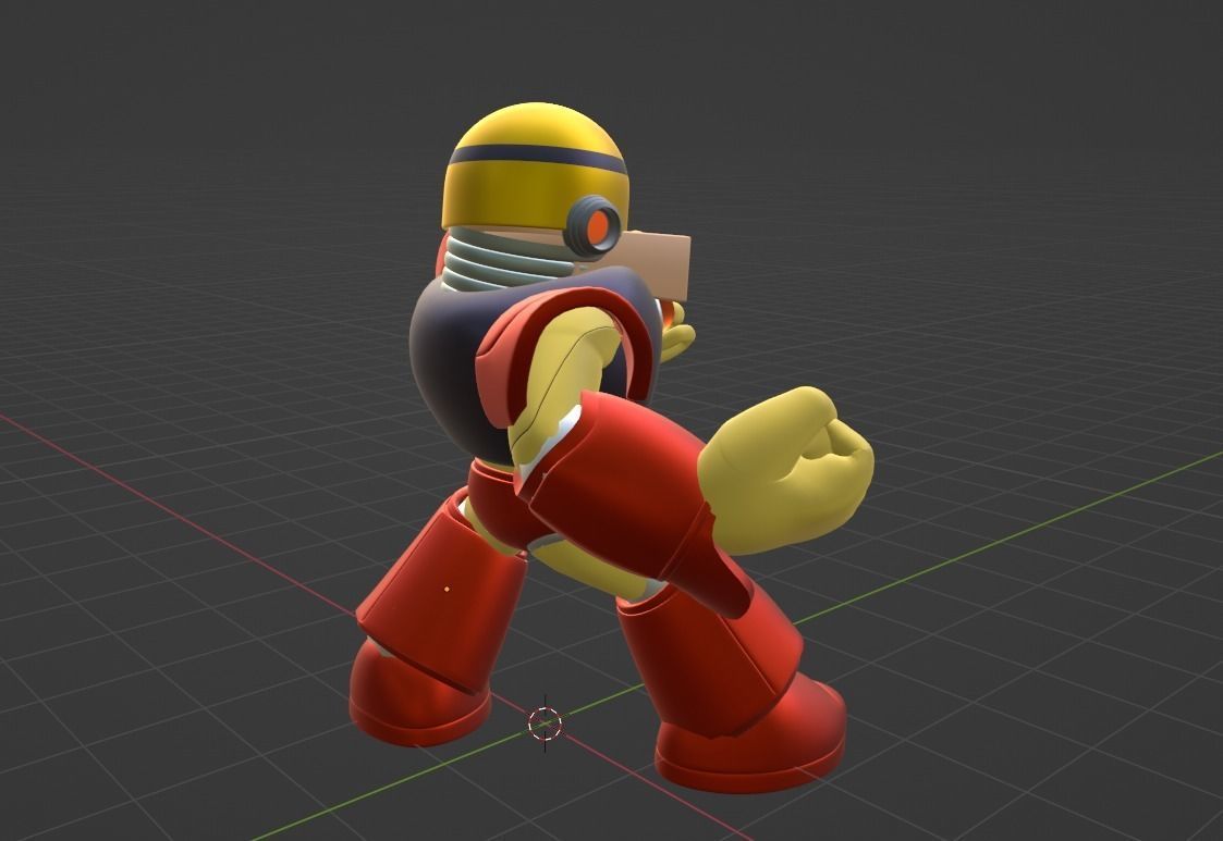 Gutsman - Megaman Powered up 3D model_6