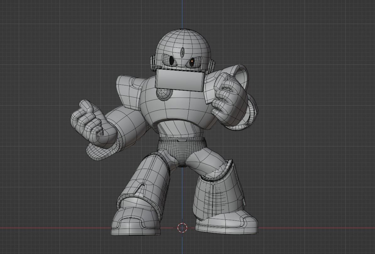Gutsman - Megaman Powered up 3D model_9
