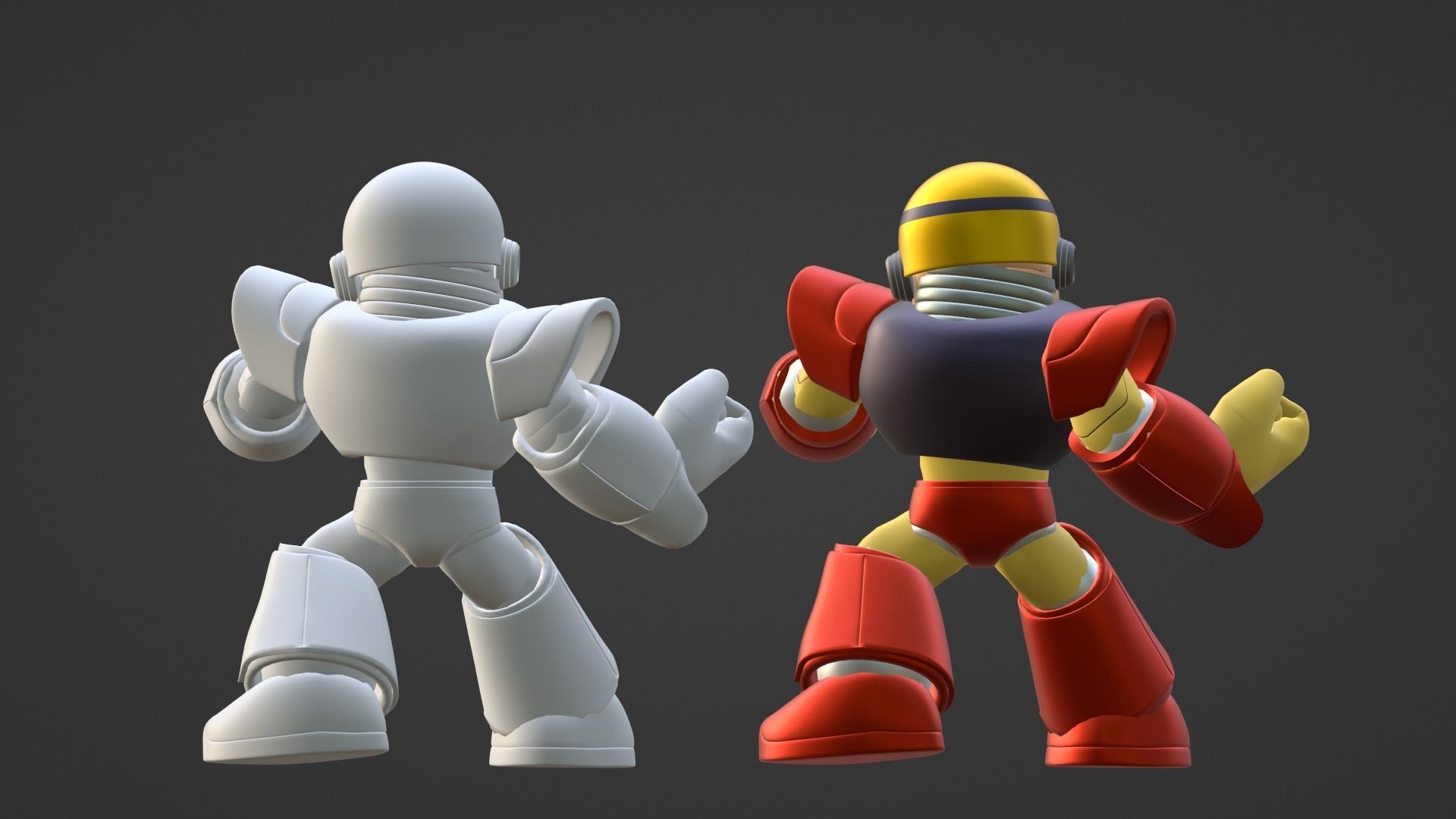 Gutsman - Megaman Powered up 3D model_17