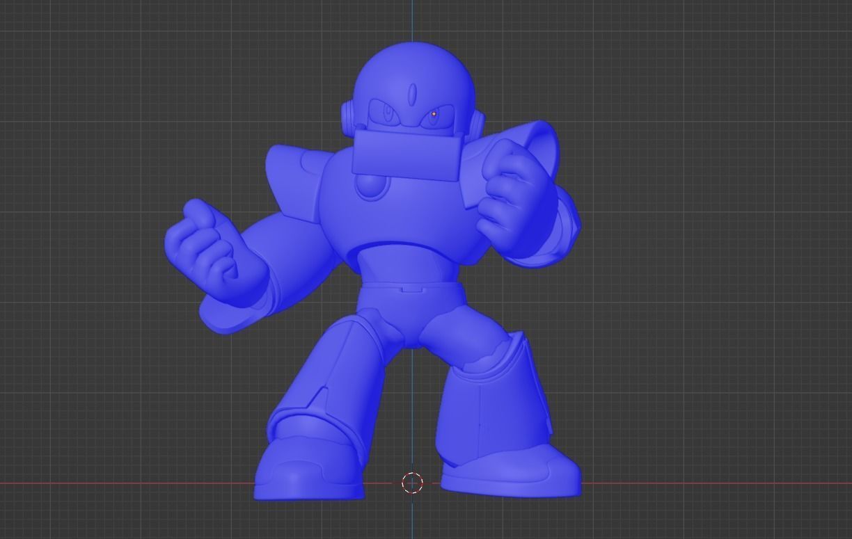 Gutsman - Megaman Powered up 3D model_15