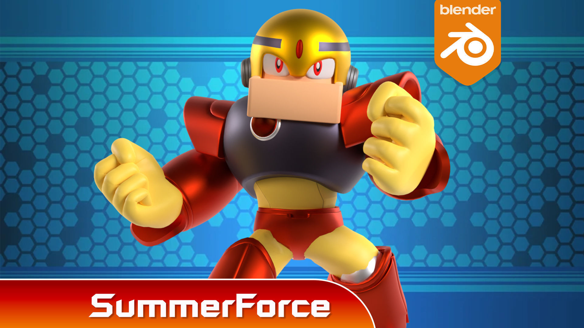 Gutsman - Megaman Powered up 3D model_1