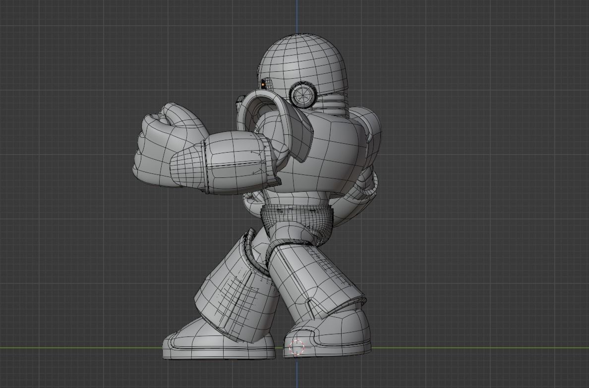 Gutsman - Megaman Powered up 3D model_10