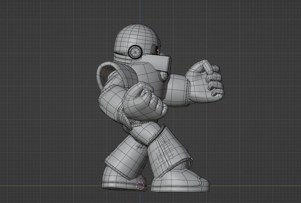 Gutsman - Megaman Powered up 3D model_12