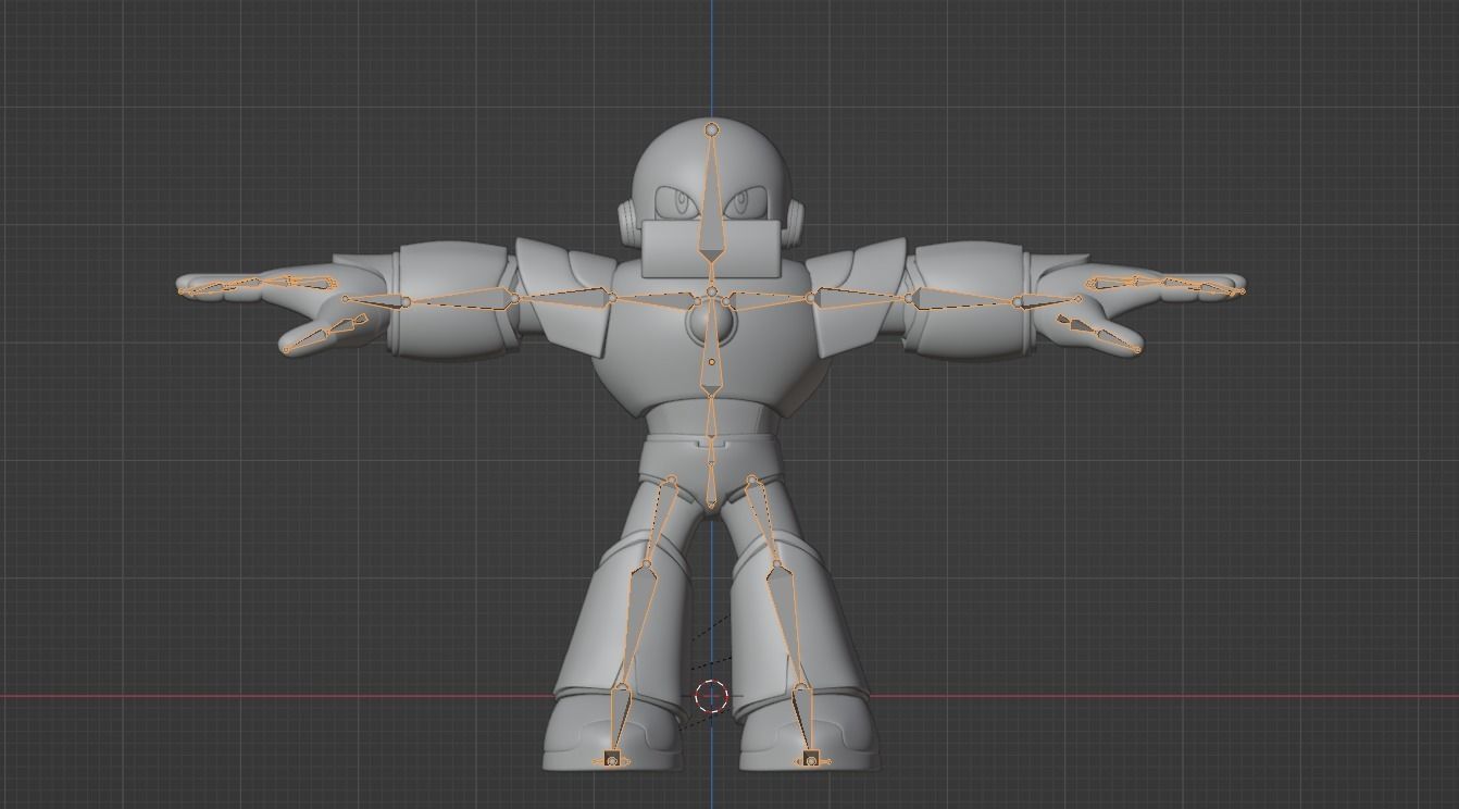 Gutsman - Megaman Powered up 3D model_14