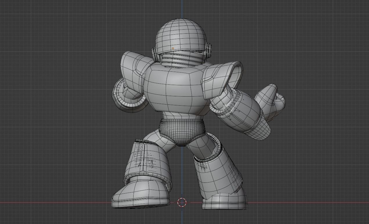 Gutsman - Megaman Powered up 3D model_11