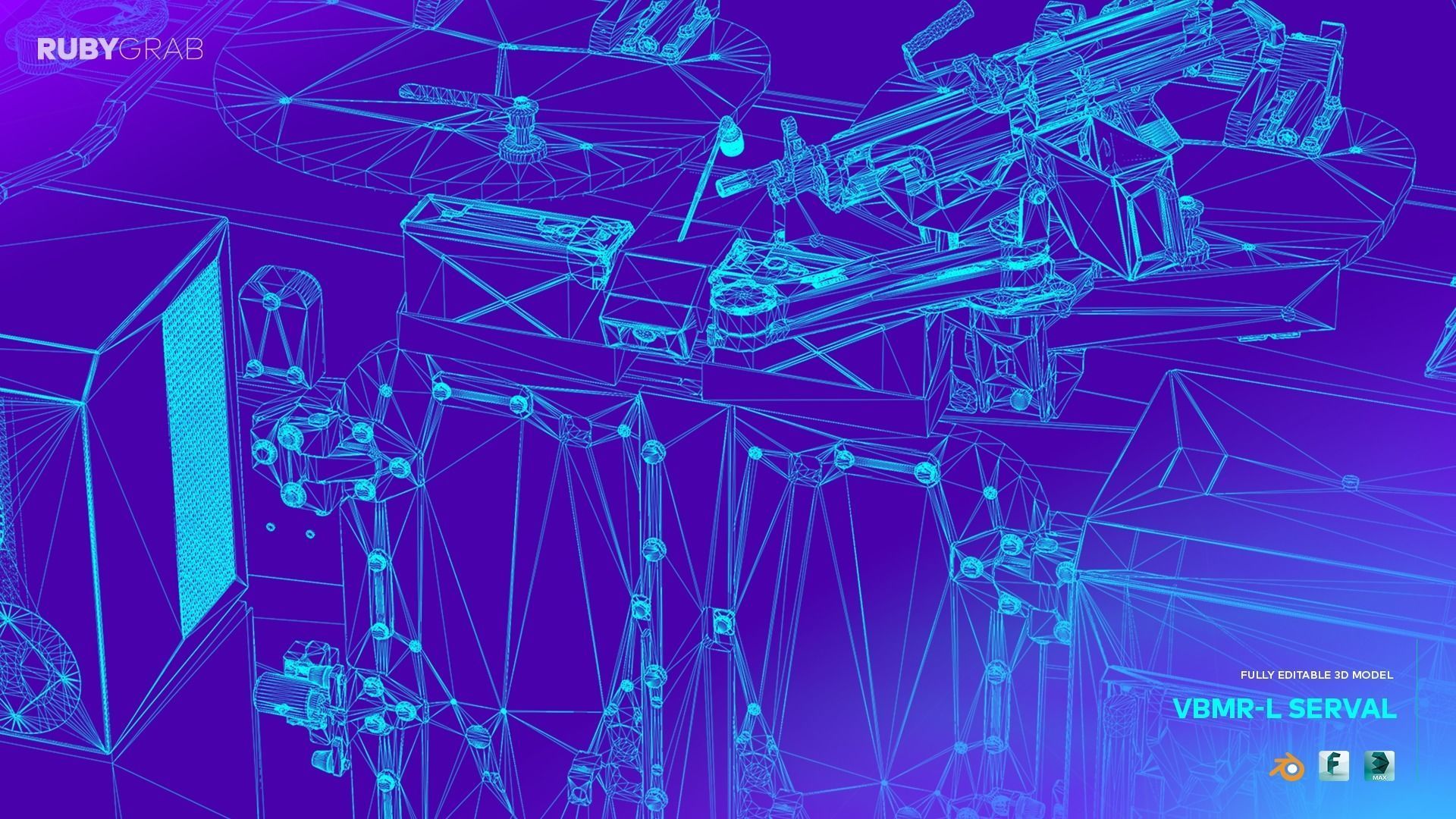 VBR-L SERVAL 4x4 Armoured Vehicle 3D model_10