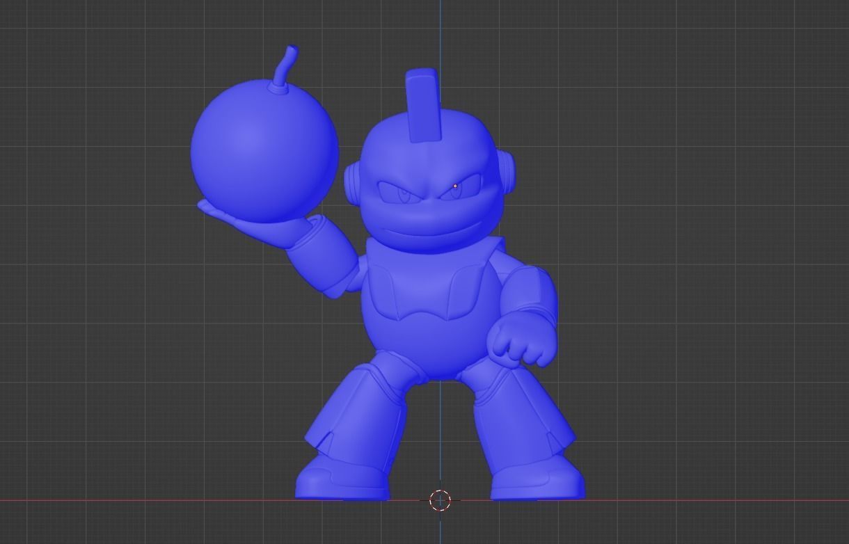 Bombman - Megaman Powered up 3D model_15