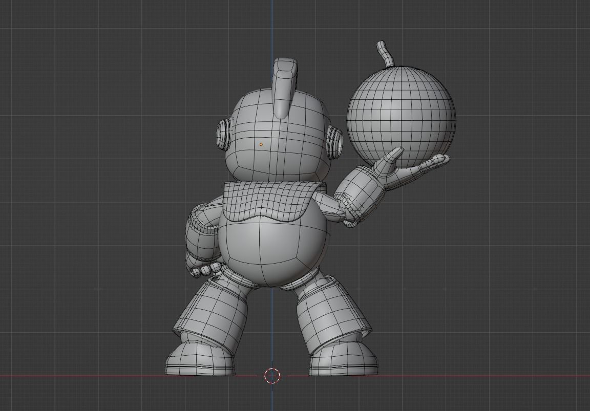Bombman - Megaman Powered up 3D model_11