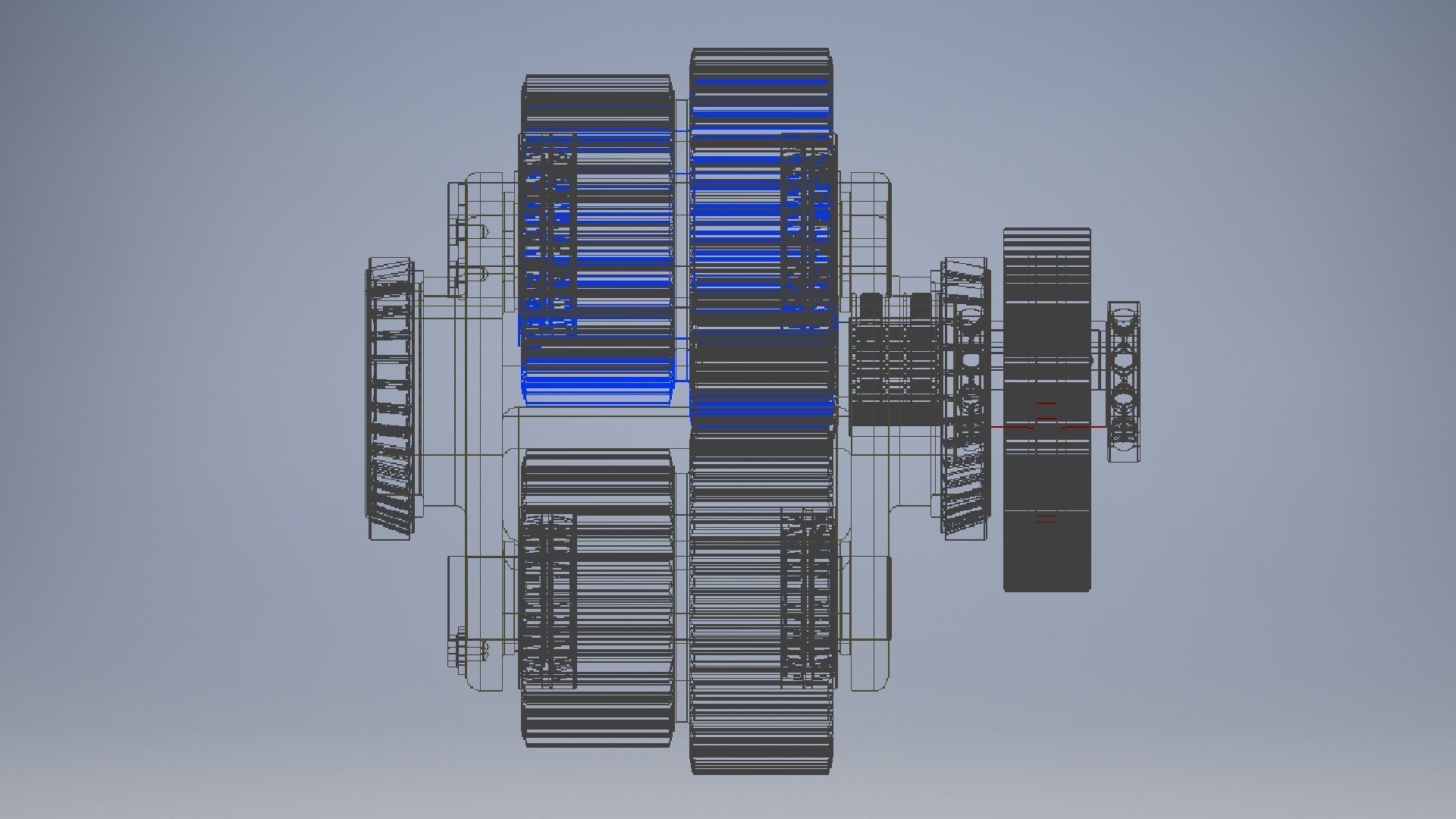 Planetary gearbox crank assembly  3D model_10