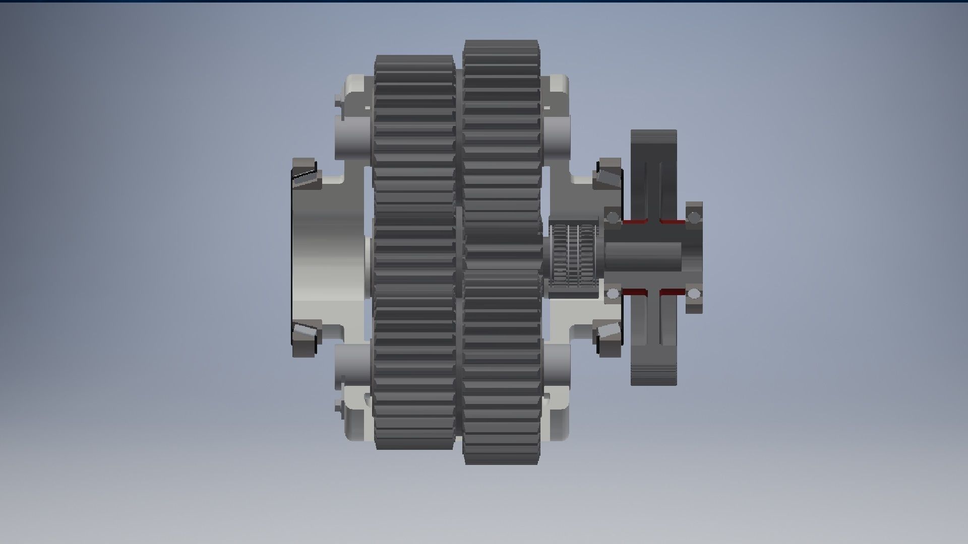 Planetary gearbox crank assembly  3D model_6