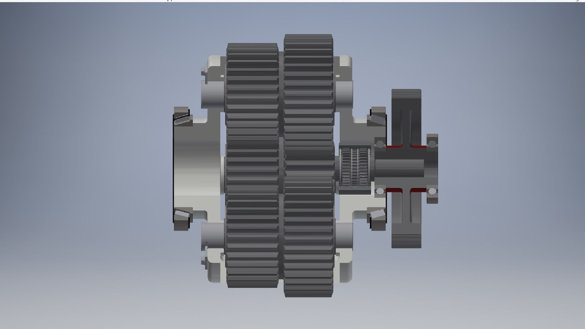 Planetary gearbox crank assembly  3D model_1