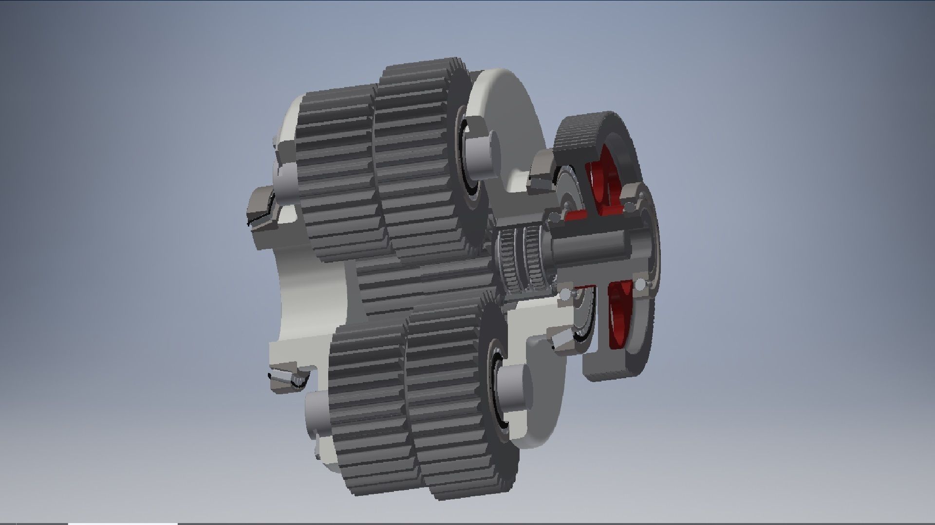 Planetary gearbox crank assembly  3D model_12