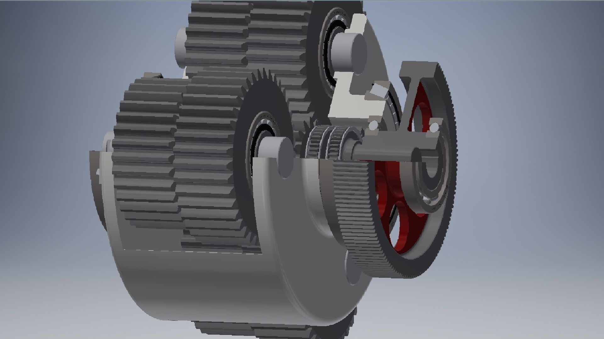 Planetary gearbox crank assembly  3D model_13