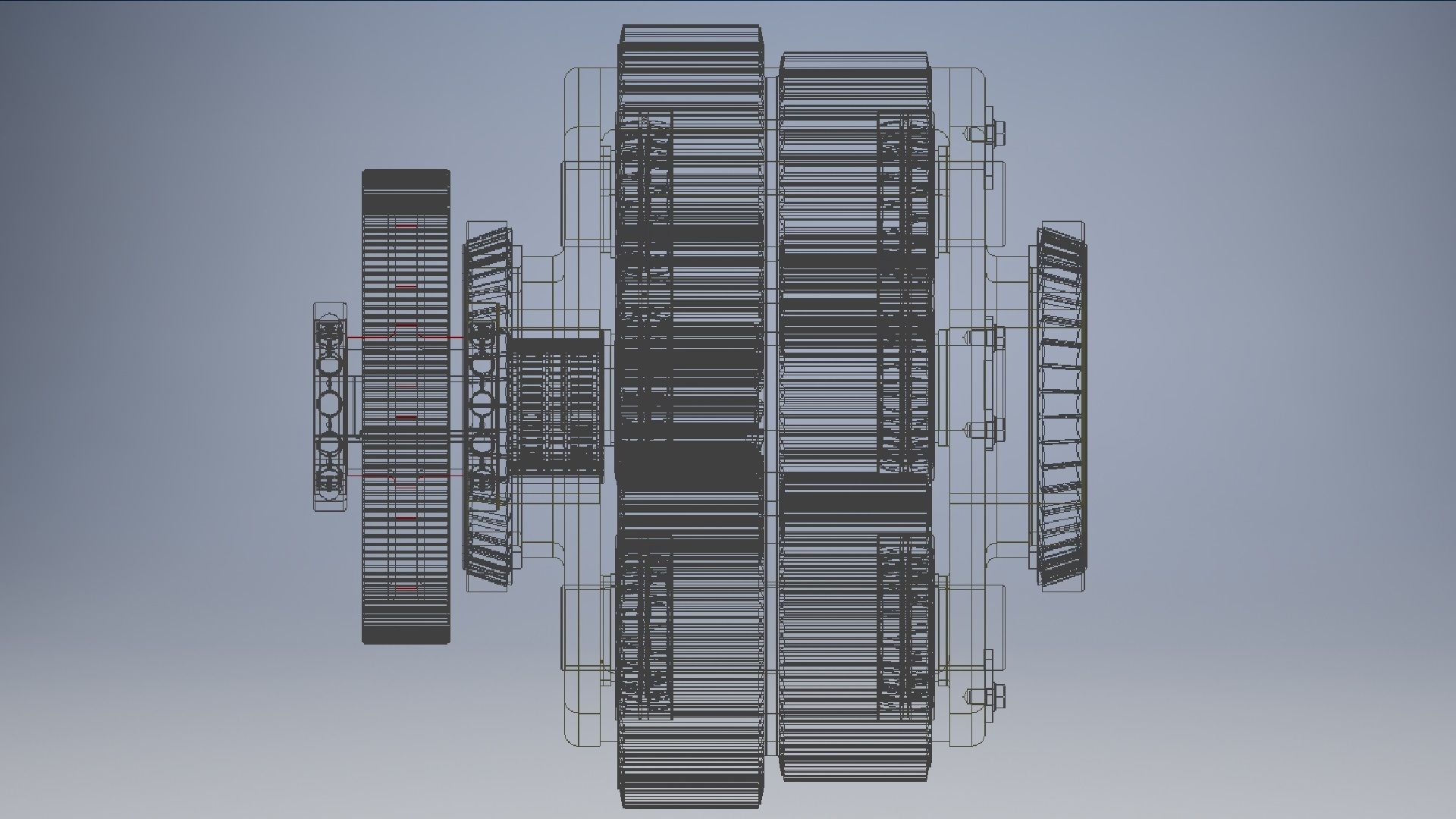 Planetary gearbox crank assembly  3D model_8