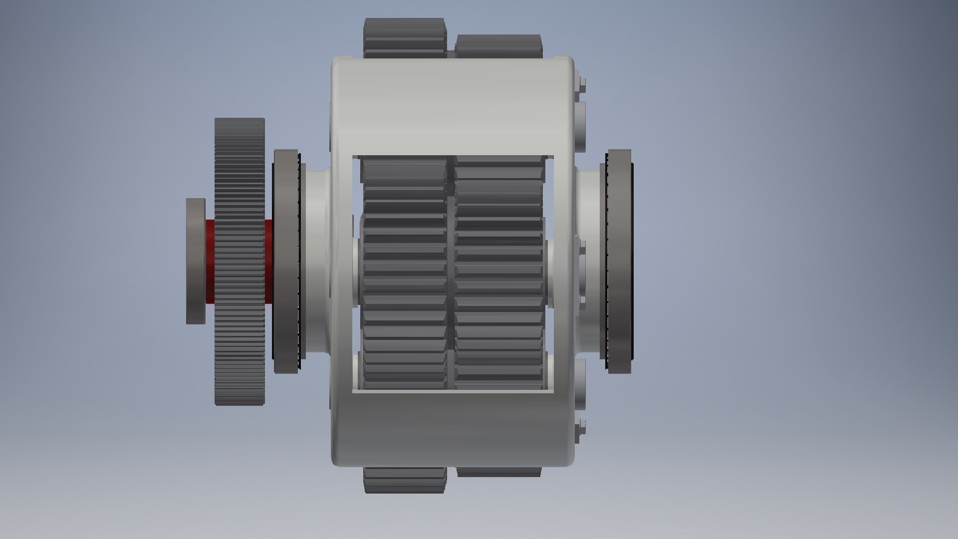 Planetary gearbox crank assembly  3D model_2