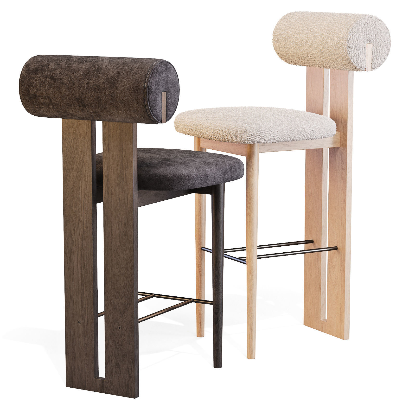 Norr11 Hippo - Bar and Counter Stool 3D model_3
