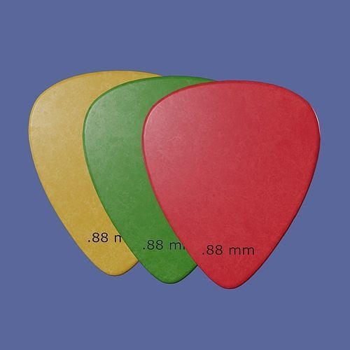 Guitar Pick Low-poly 3D model