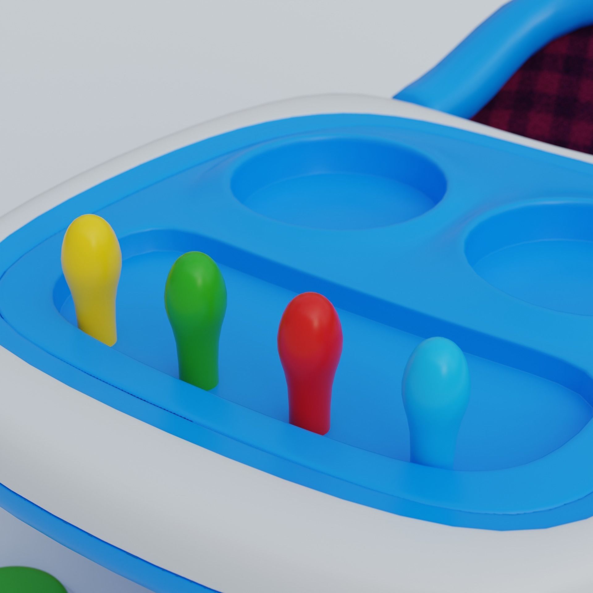 Baby walker Low-poly 3D model_6