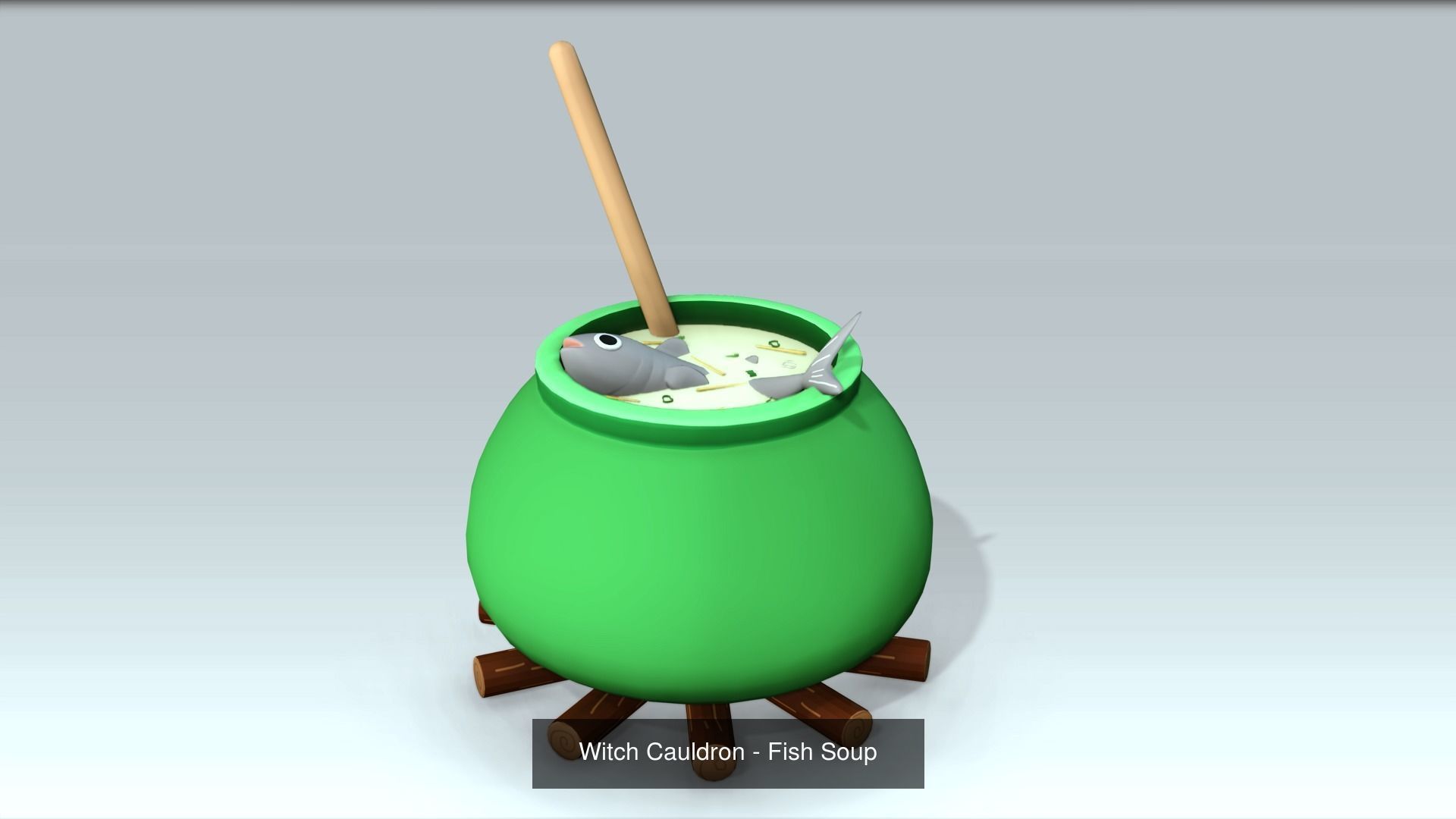Witch Cauldron - Pack 3D Model Collection_4