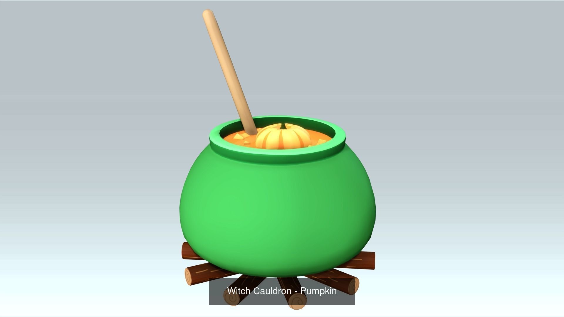 Witch Cauldron - Pack 3D Model Collection_3