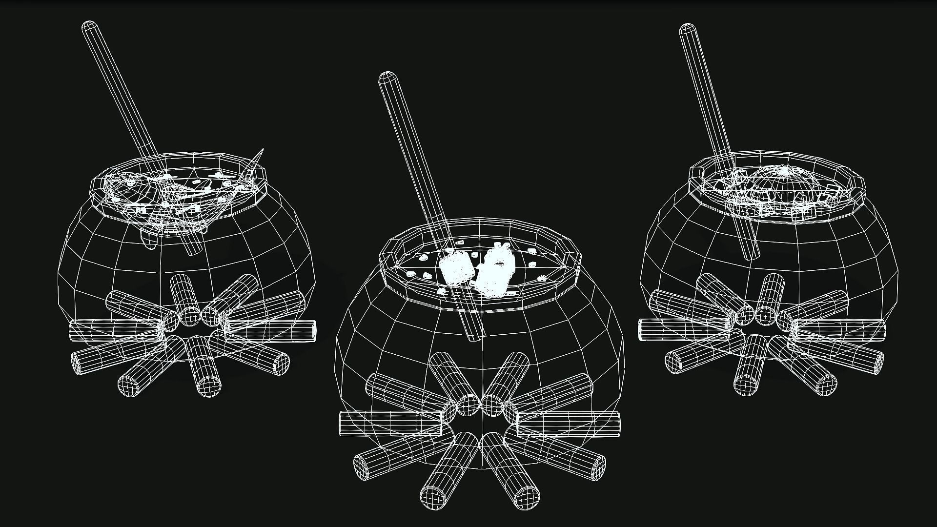 Witch Cauldron - Pack 3D Model Collection_1