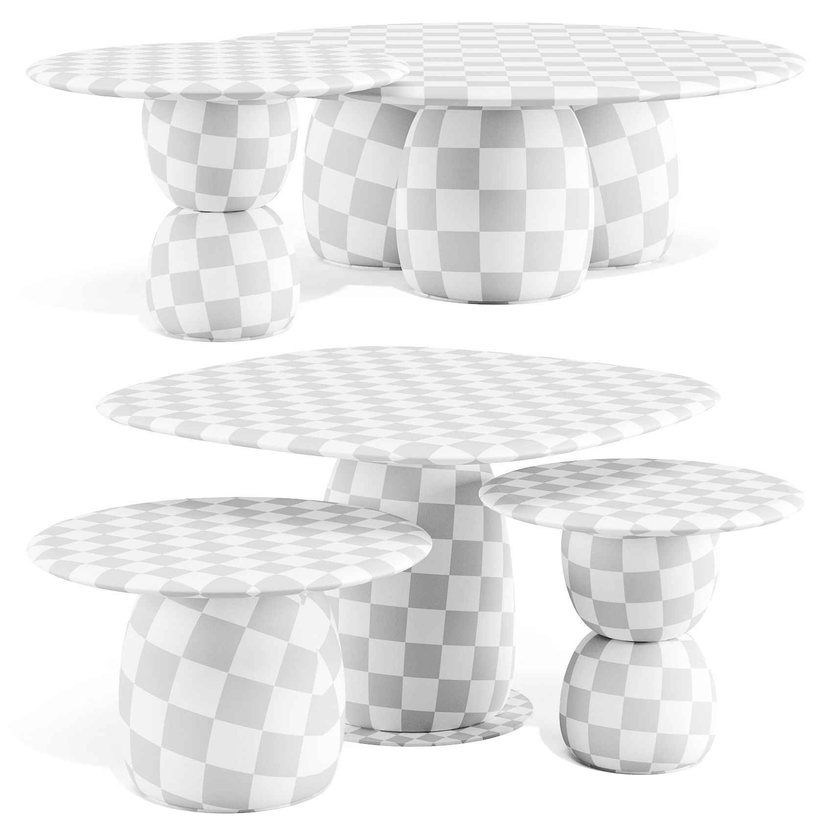 La Manufacture Gem - Coffee and Side Tables 3D model_3