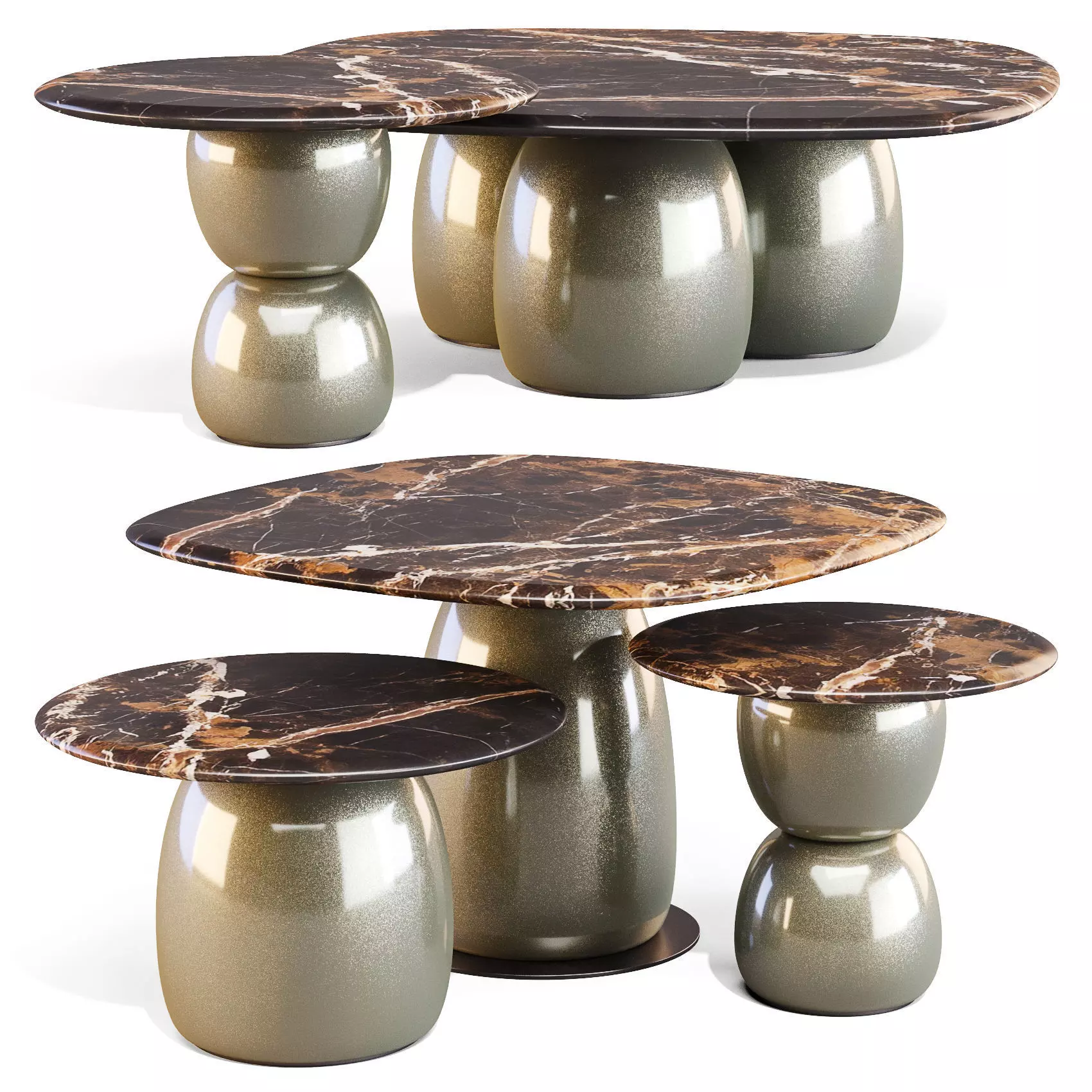 La Manufacture Gem - Coffee and Side Tables 3D model_0