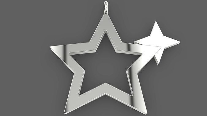 Star Pendant 3D print model