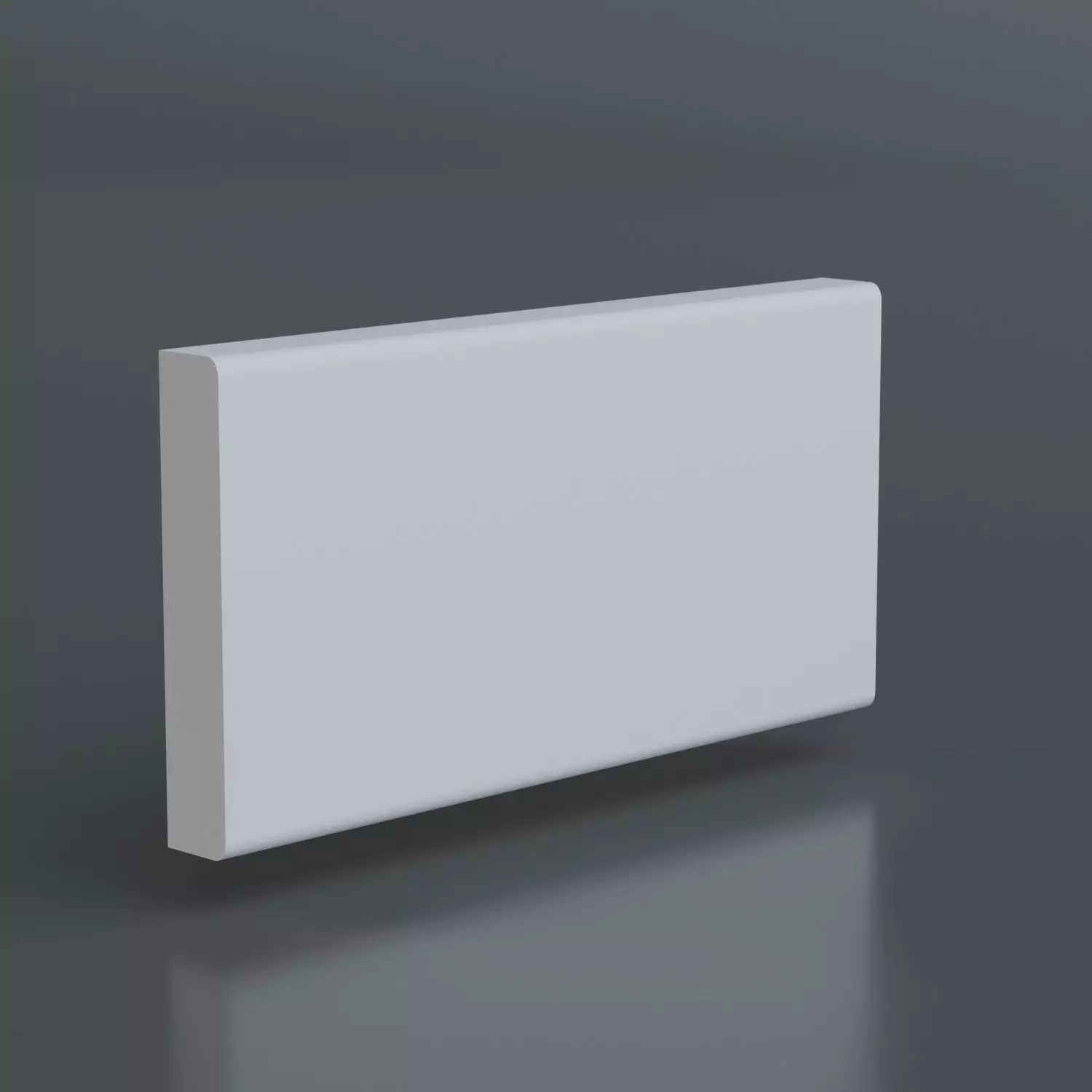 Modern Baseboard Free low-poly 3D model_0