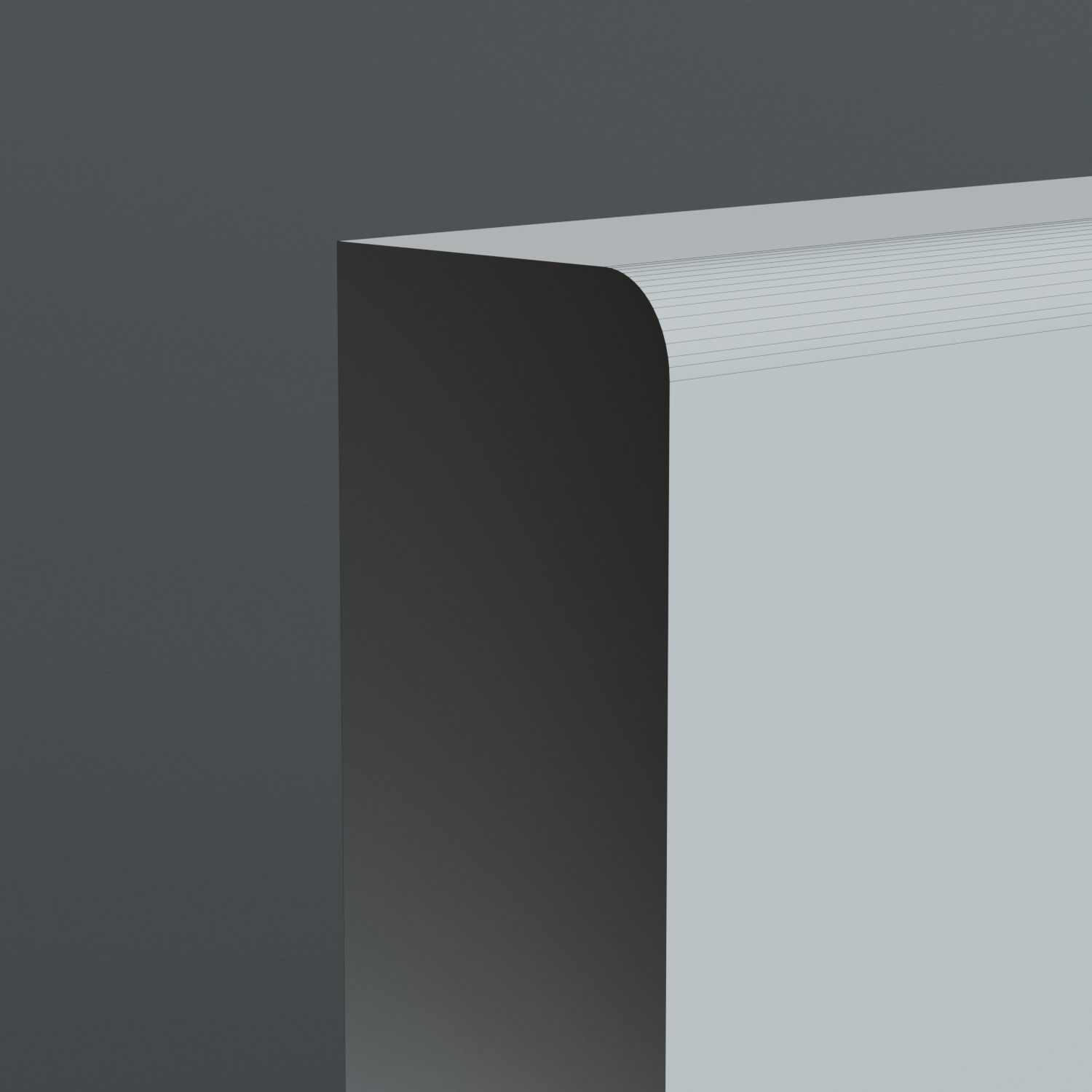 Modern Baseboard Free low-poly 3D model_3