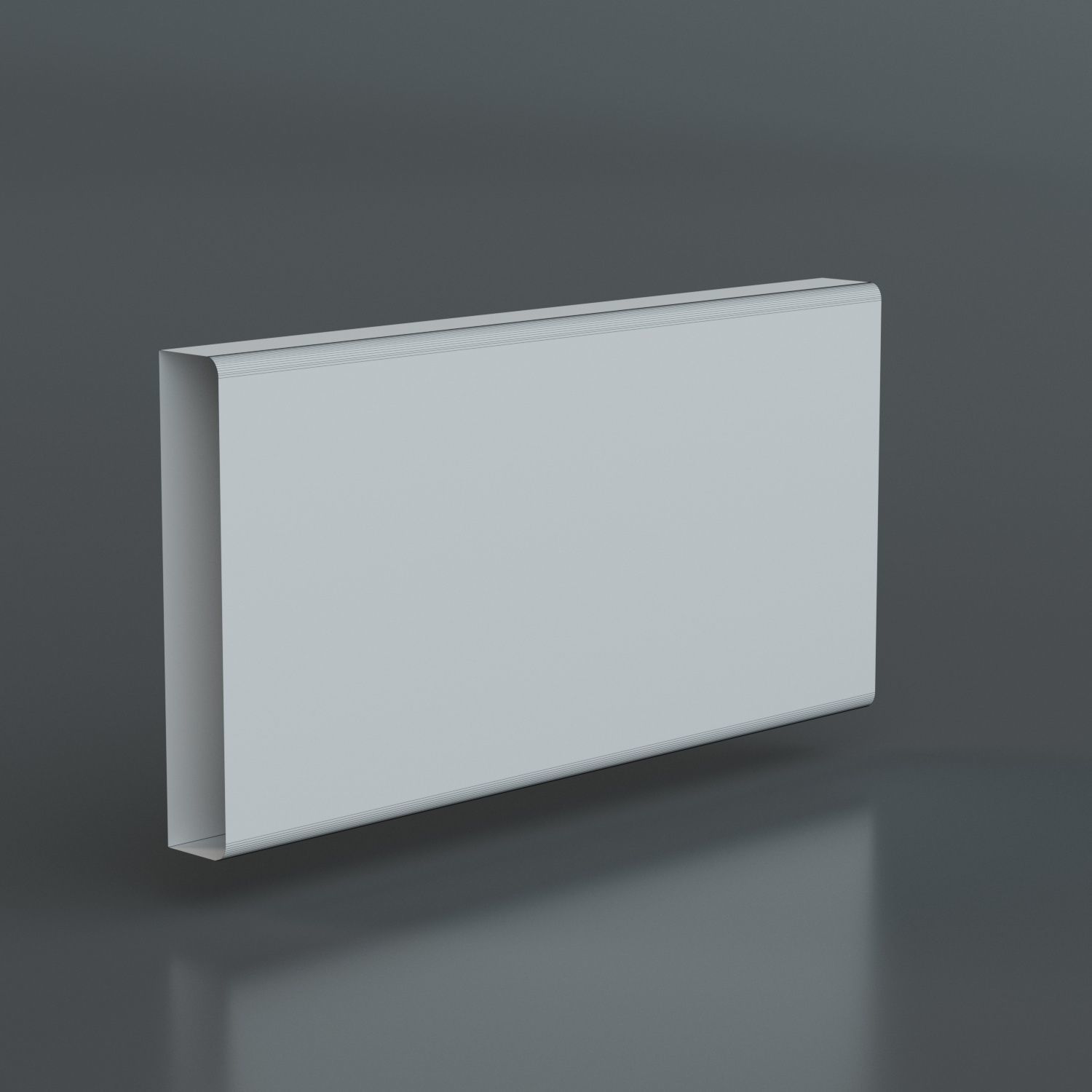 Modern Baseboard Free low-poly 3D model_2