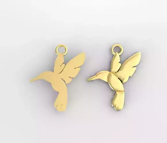Freedom bird pendant free model jewelry design Free 3D print model