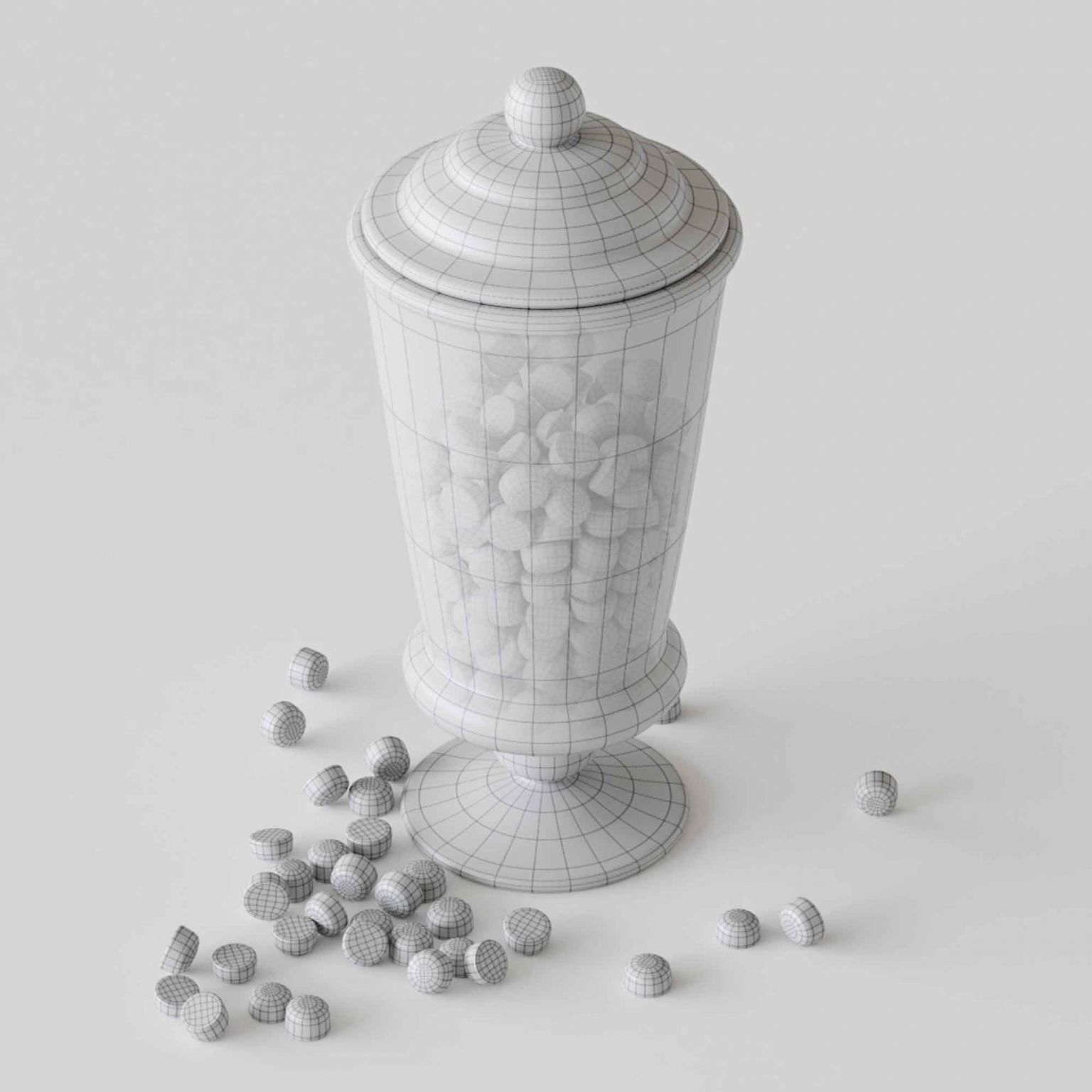 CANDY IN JARS 3D model_4