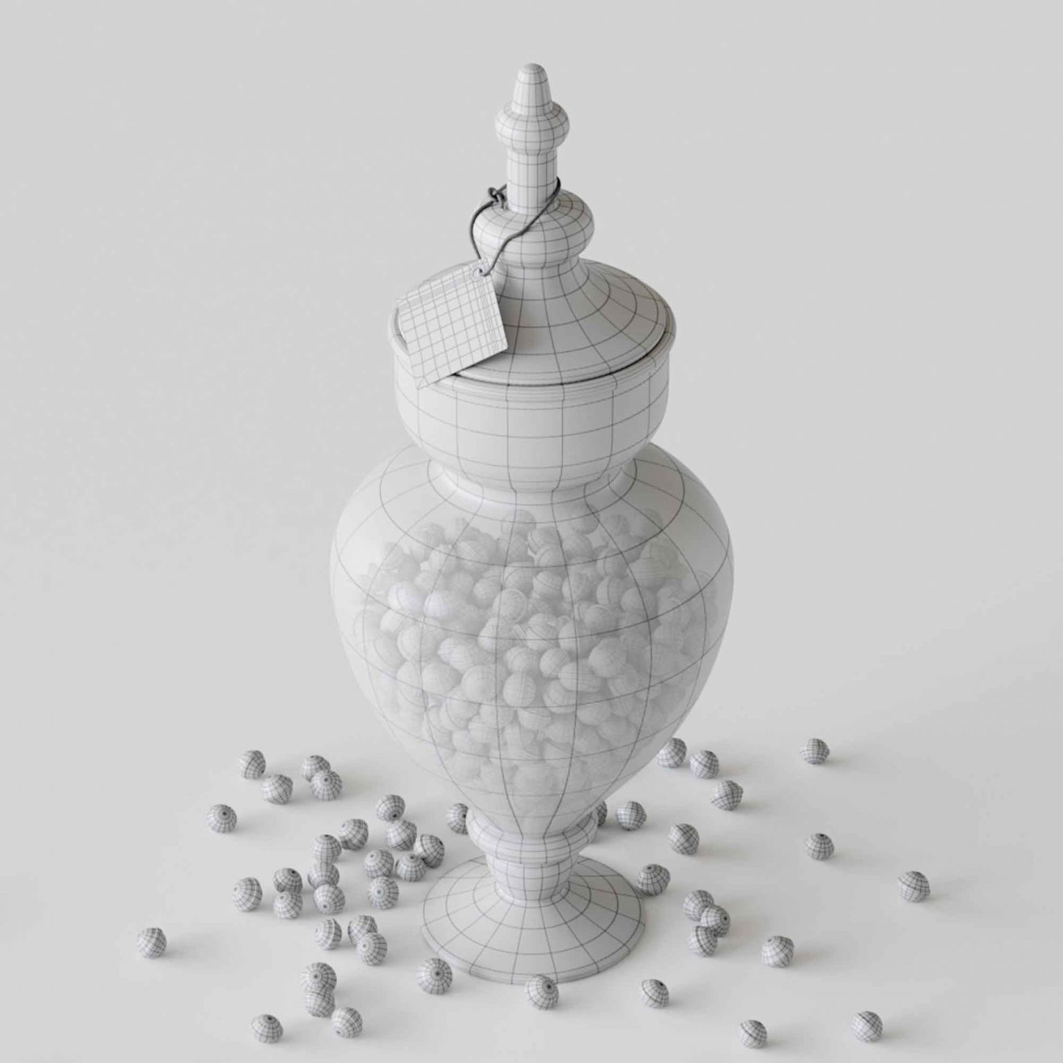 CANDY IN JARS 3D model_1