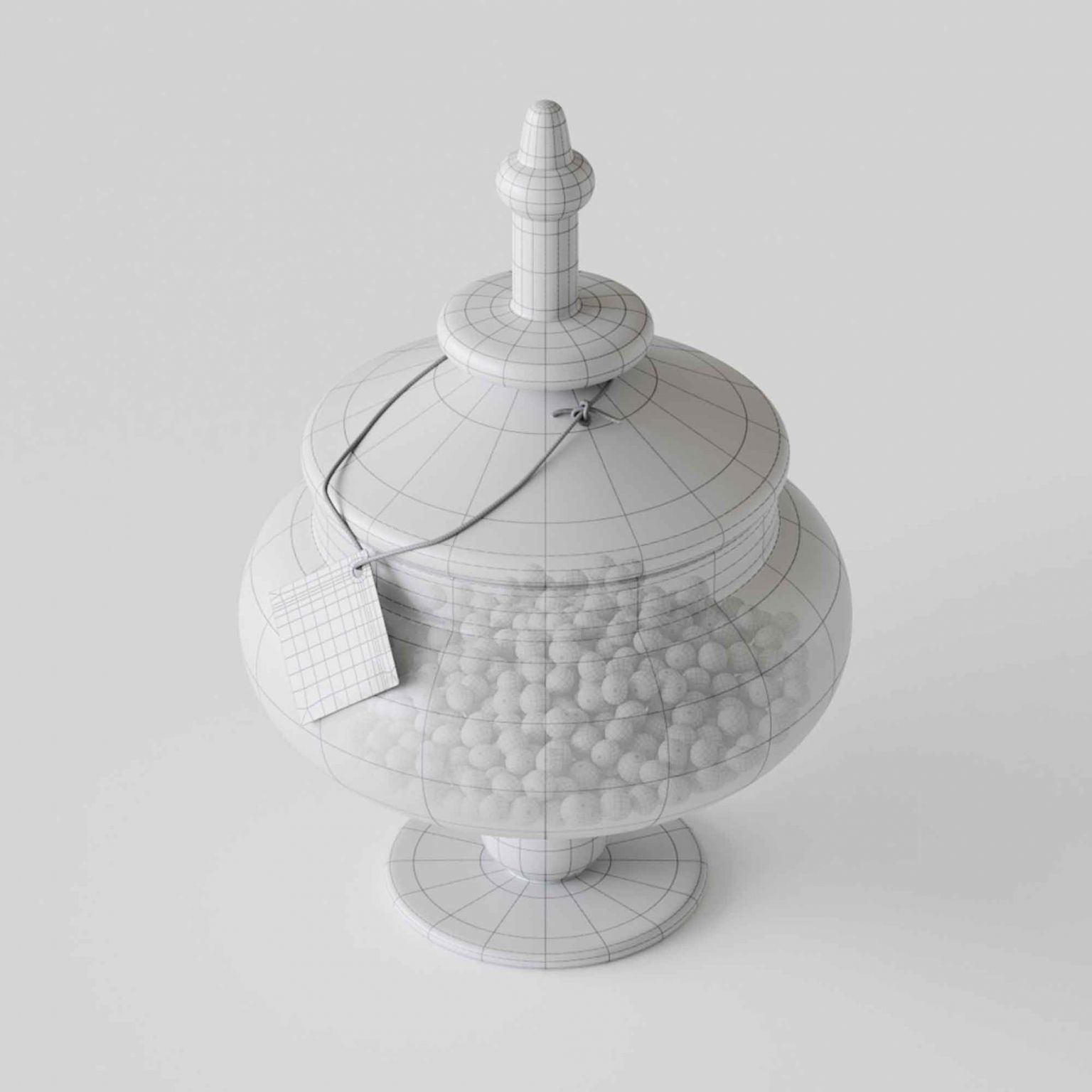 CANDY IN JARS 3D model_2