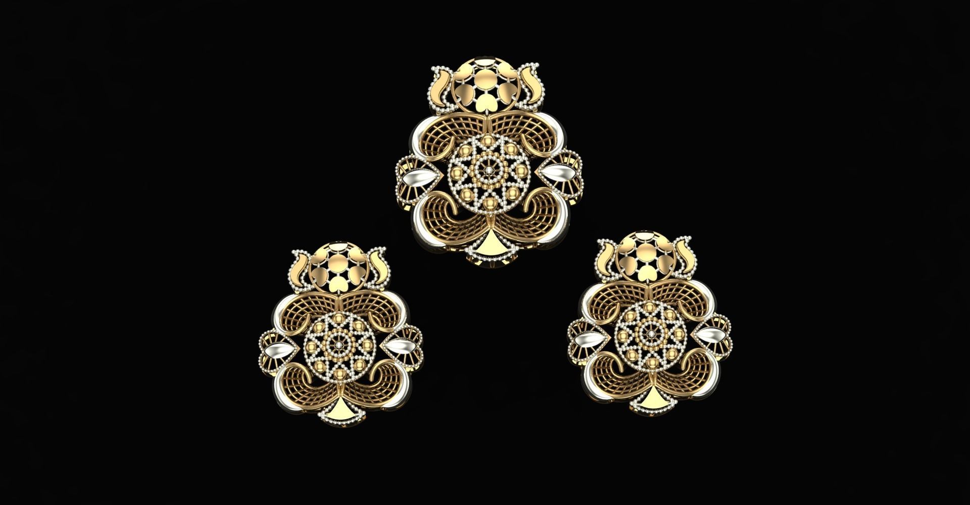 20 Plain Locket Set 3D print model_15