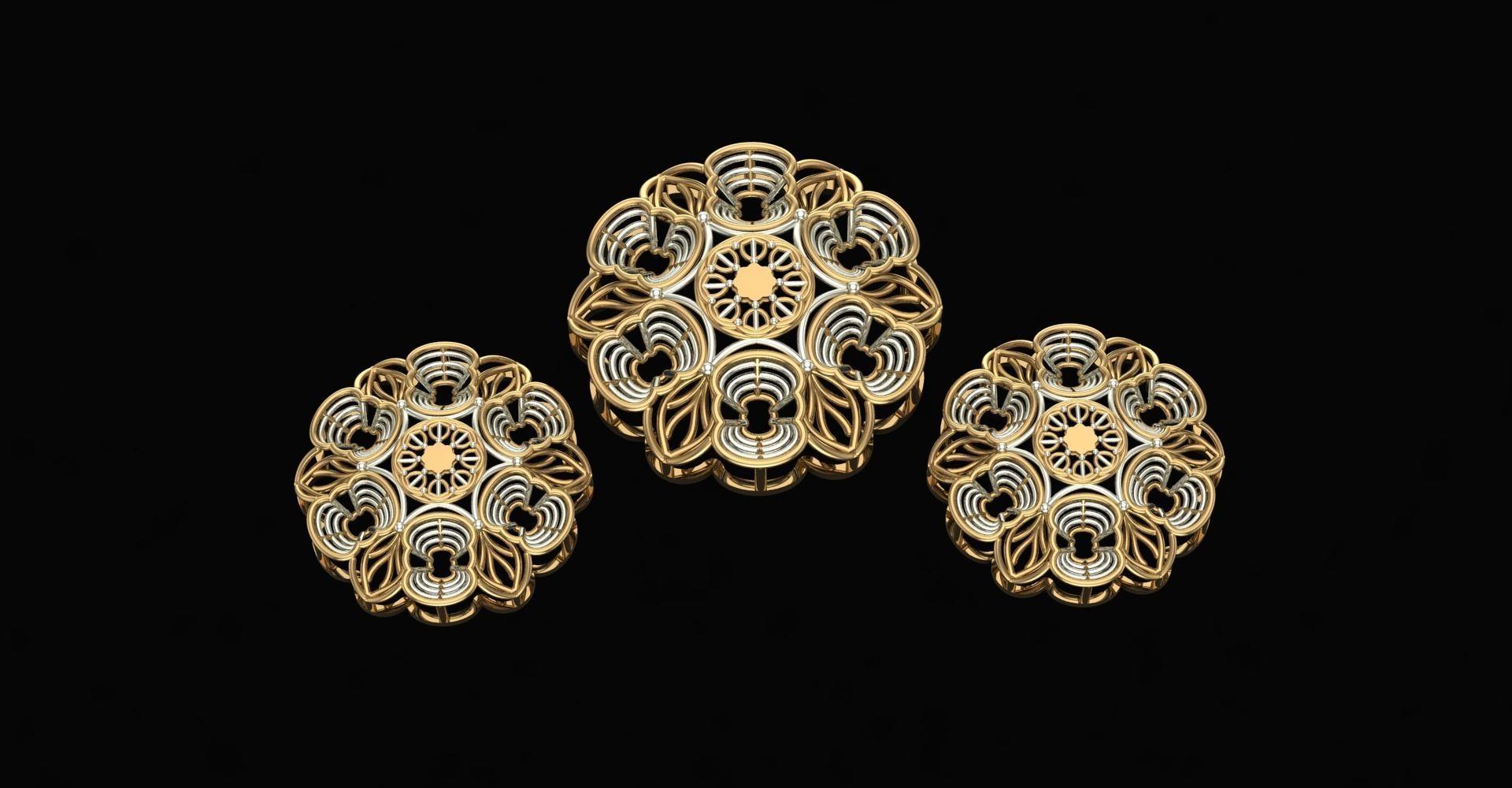 20 Plain Locket Set 3D print model_26