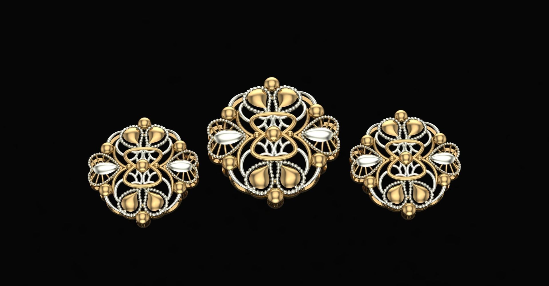 20 Plain Locket Set 3D print model_25