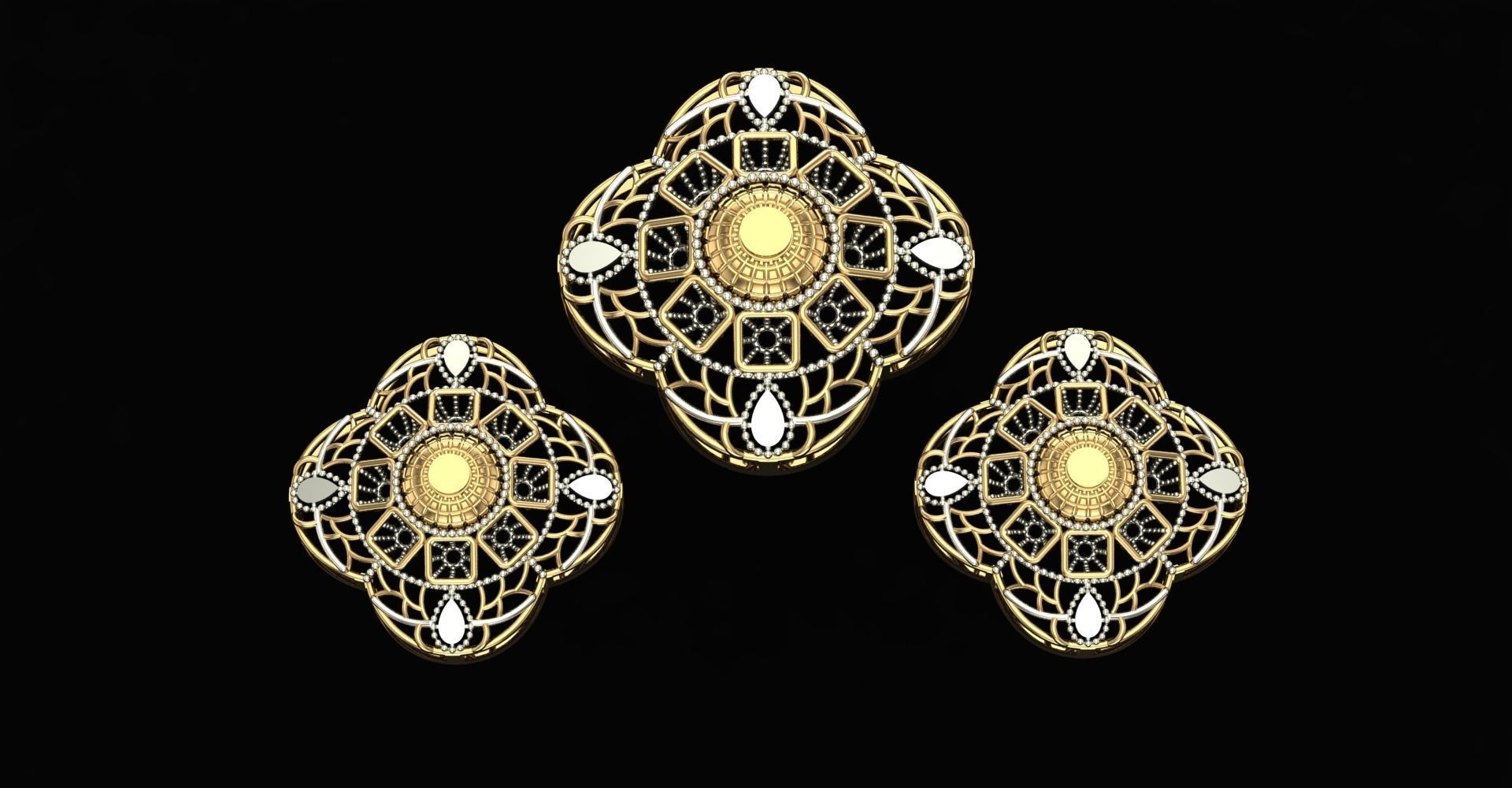 20 Plain Locket Set 3D print model_10