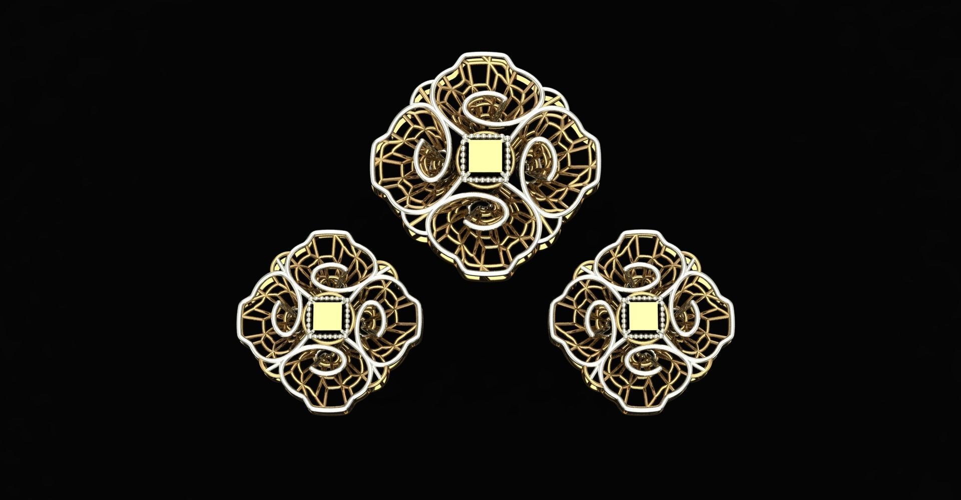 20 Plain Locket Set 3D print model_14