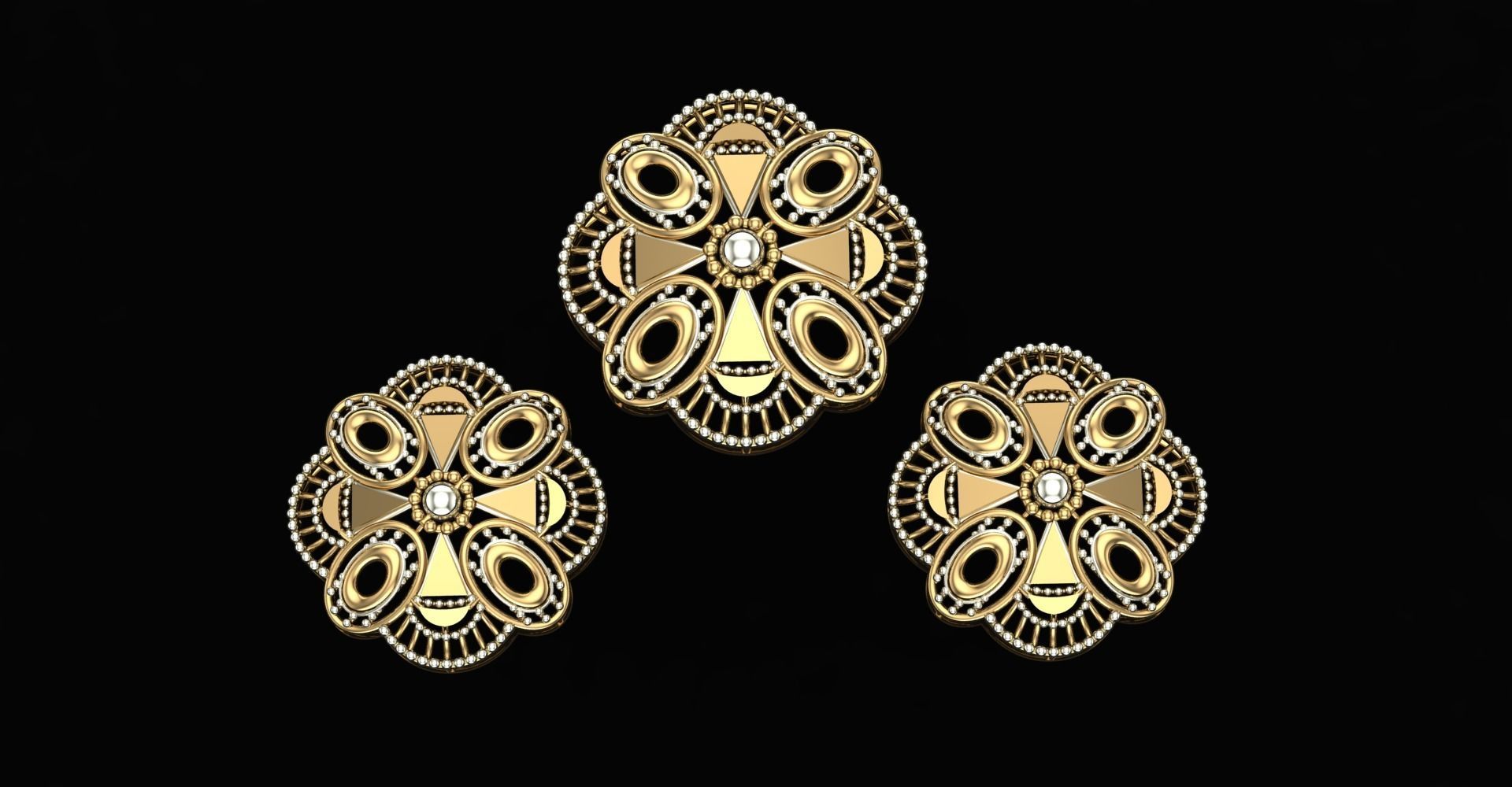 20 Plain Locket Set 3D print model_2