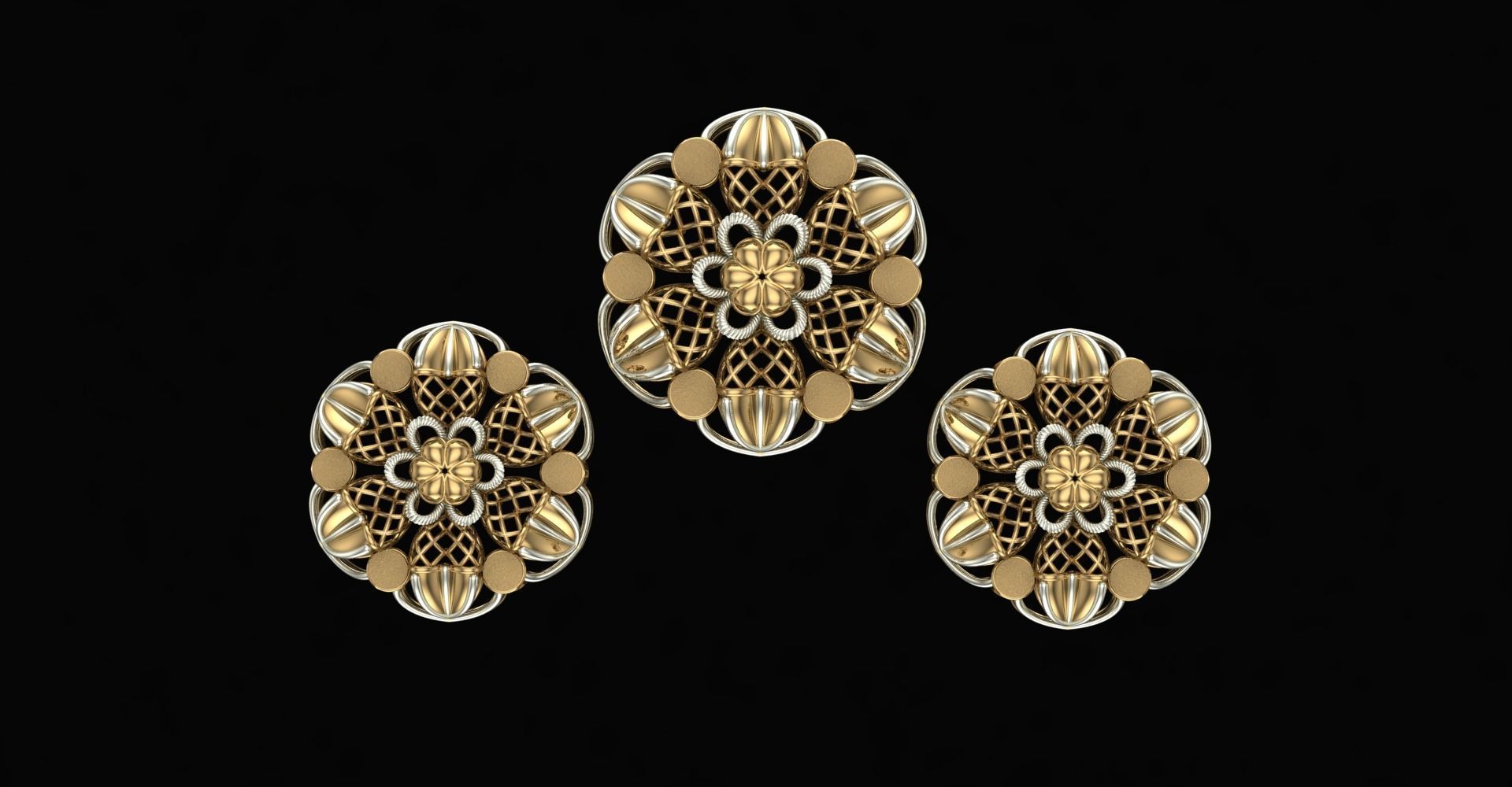 20 Plain Locket Set 3D print model_27