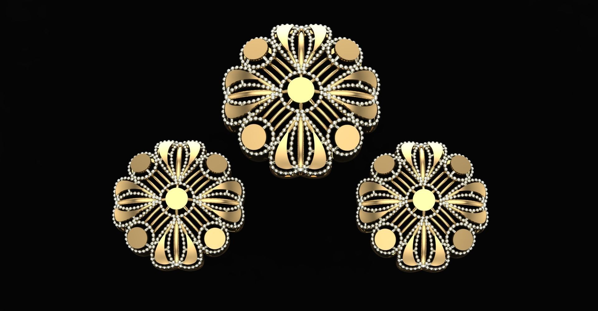 20 Plain Locket Set 3D print model_5