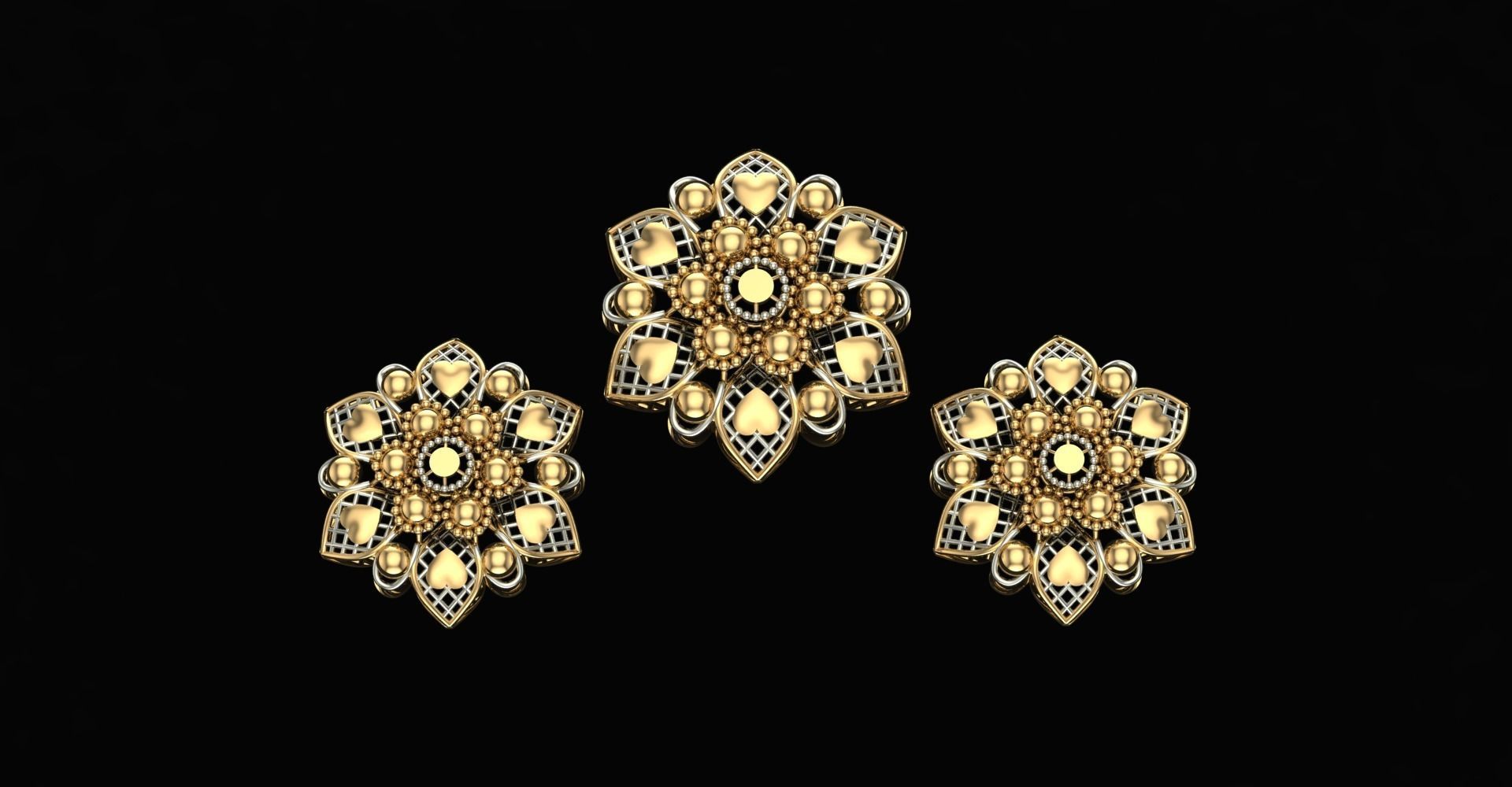 20 Plain Locket Set 3D print model_11