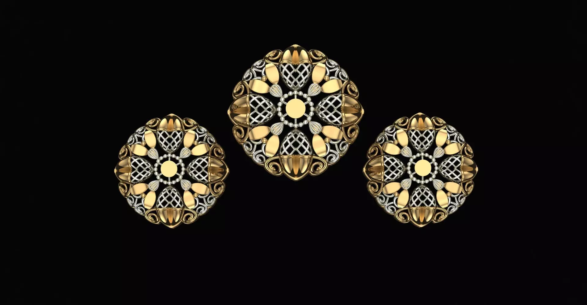20 Plain Locket Set 3D print model_0
