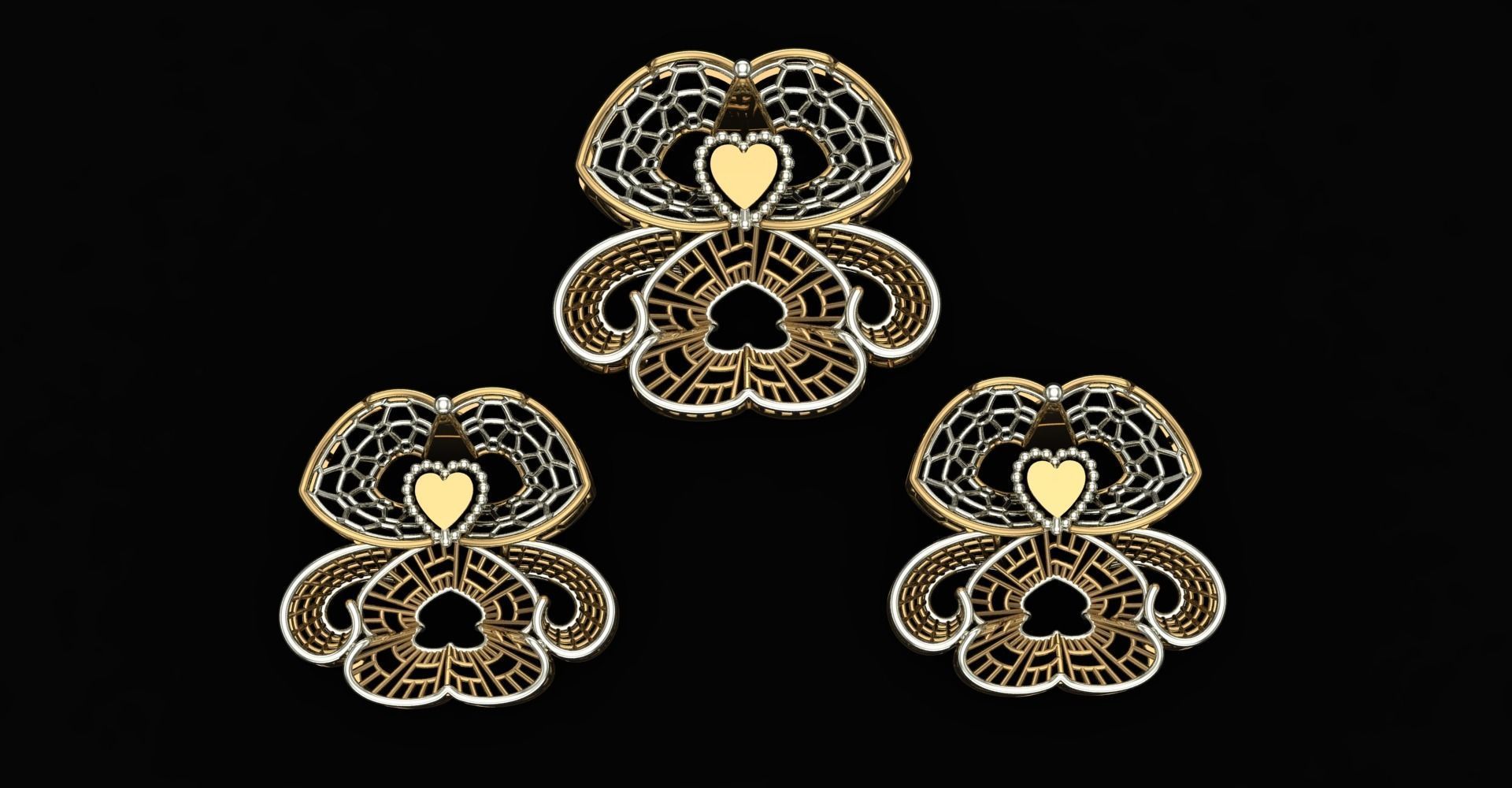 20 Plain Locket Set 3D print model_19