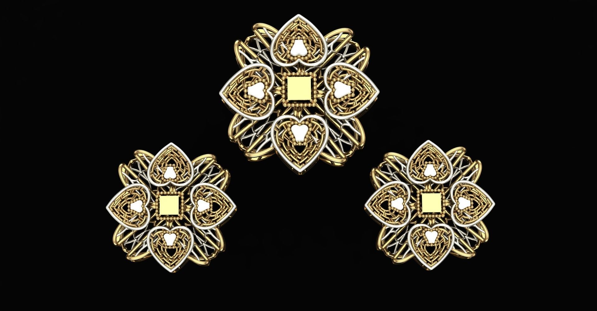 20 Plain Locket Set 3D print model_17