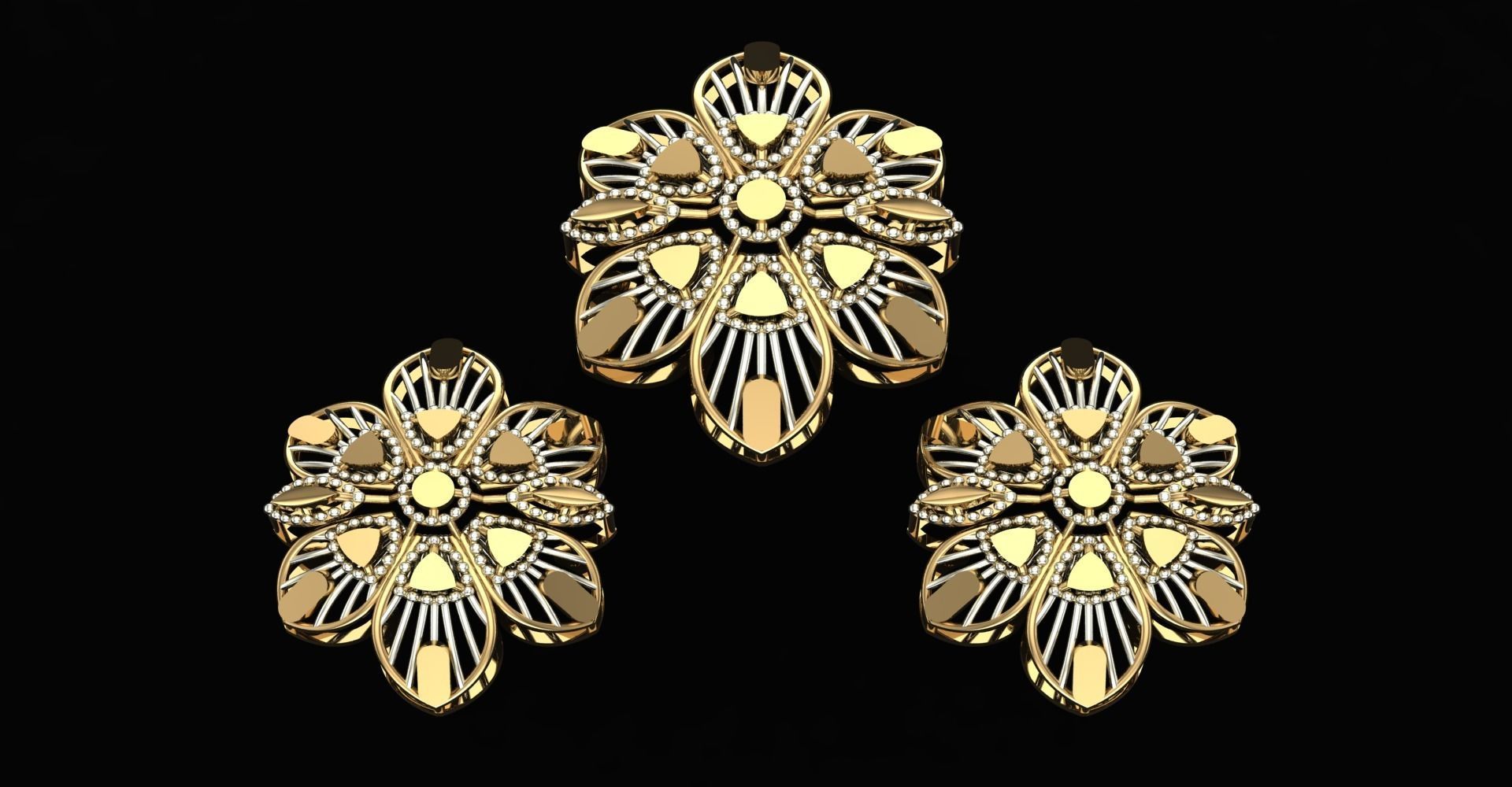 20 Plain Locket Set 3D print model_29